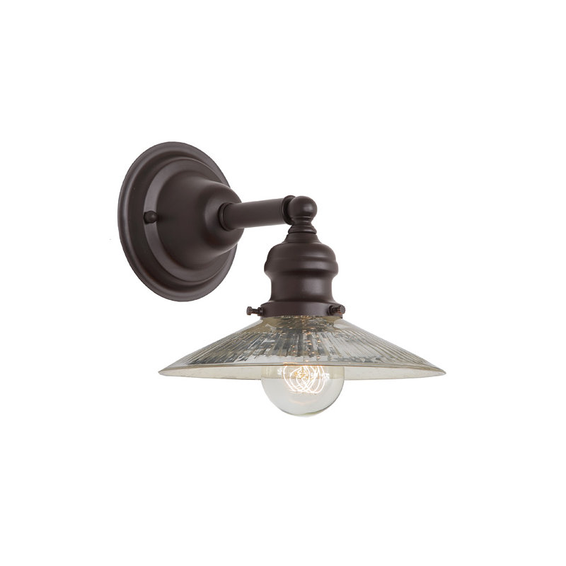 Shumway Armed Sconce, Oil Rubbed Bronze, Gray