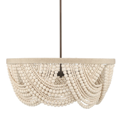 Plafonnier lustre moyen à 6 lumières Hunter Autumndale