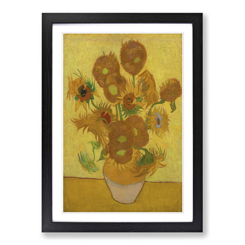 Vincent Van Gogh - Painting on Canvas, Black Framed, 62cm H x 45cm W