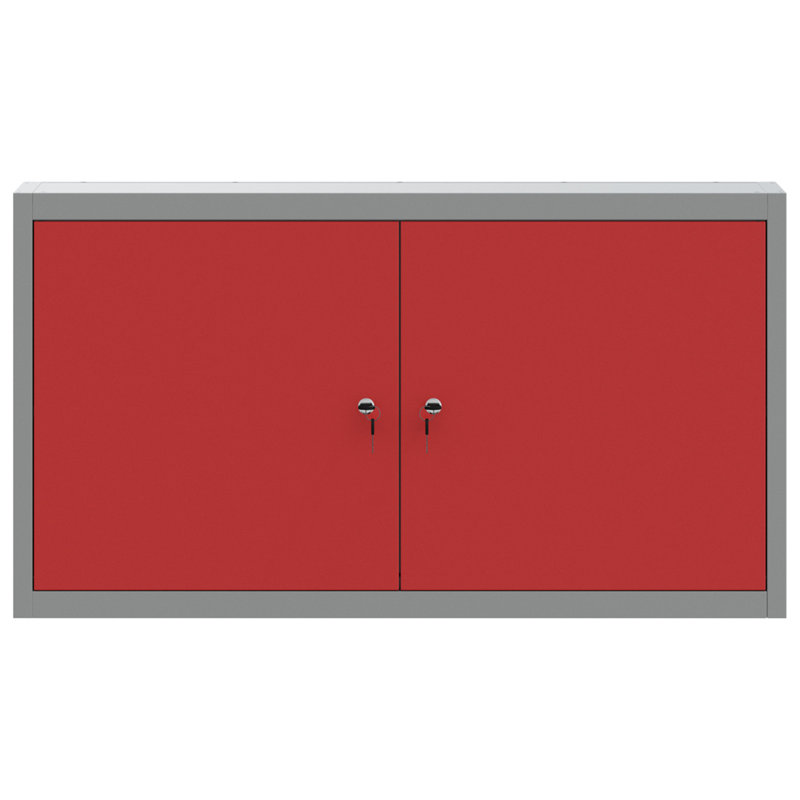 Tool Cabinet Grey, Red Cold-Rolled Steel 100 X 20 X 55 Cm