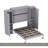Full Size Murphy Bed, Wooden Full Wall Bed With 2 Wardrobe And Storage Shelf, Multifunctional Foldable Platform Bedframe For Guest-Room, Bedroom, Gray-1724676745-1724676748