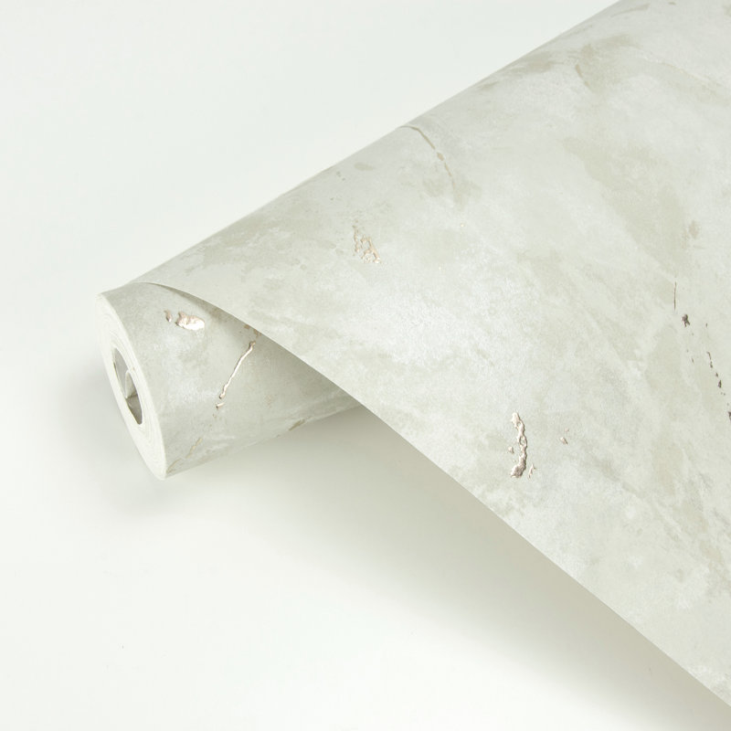 Rouleau de papier peint L 33 pi x l 27,5 po Aruba Marble, Taupe
