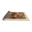 Tapis rouge / vert / brun Patchwork-1384575017