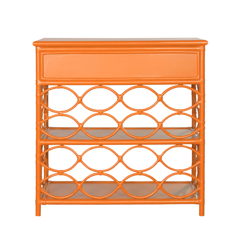 Manning End Table, Citrus Orange