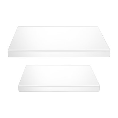 2Pcs Kitchen Acrylic Clear Chopping Board