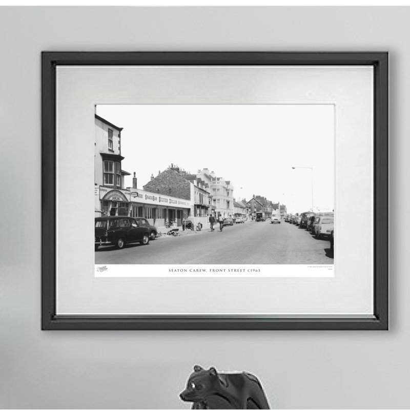 Seaton Carew, Front Street C1965 - Single Picture Frame Print, 45cm H x 60cm W x 2.3cm D