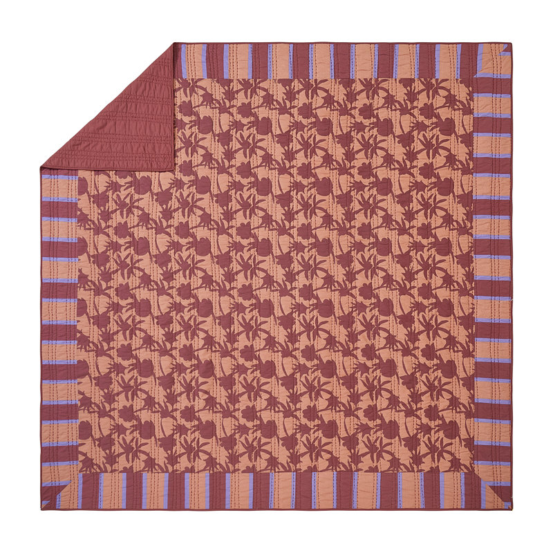 Natalia 100% Cotton Quilt Set, Full/Queen Quilt + 2 Standard Shams