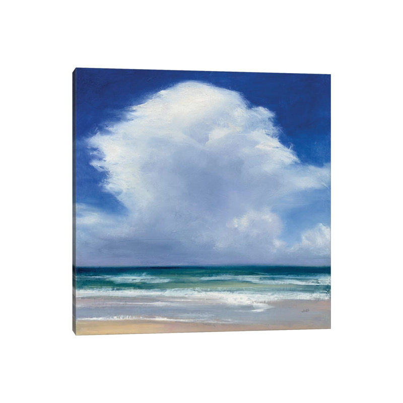 Beach Clouds II by Julia Purinton - Wrapped Canvas Painting, 93.98 cm H x 93.98 cm W x 1.91 cm D