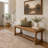 59.1" Solid Wood Entryway Bench with Turned Legs