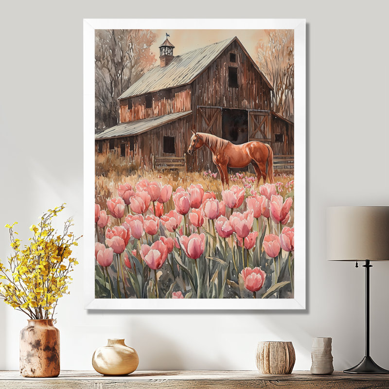 Dondu - impressions sur toile florales, H 32 po x l 16 po, Reproduction encadrée d'une seule photo, Blanc