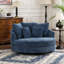 Fauteuil demi-tonneau moderne surdimensionné avec coussins l 59,8 po Modern-1229153649