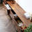 Modern Walnut TV Console with Geometric Design-1128972435