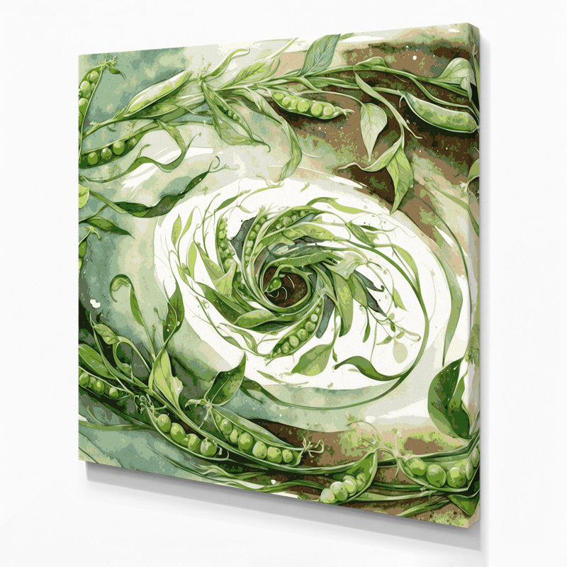 Vegetables Earthnut Pea Beige Canvas Wall Art, 12" H x 12" W
