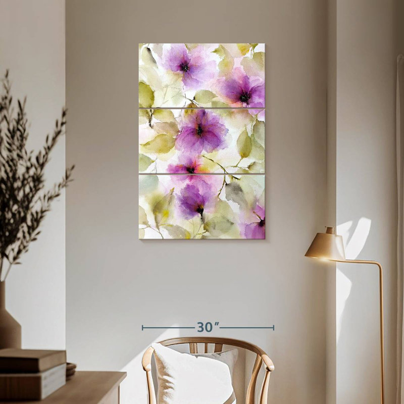 Danse des fleurs, H 57 po x l 36 po