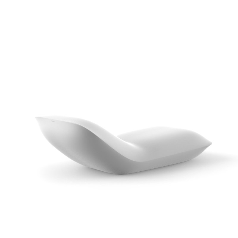Chaise de patio Pillow, Blanc