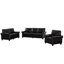 Canapé modulaire en cuir bourgogne avec rangement 1 + 2 + 3 Ceclia Vegan -2145655084