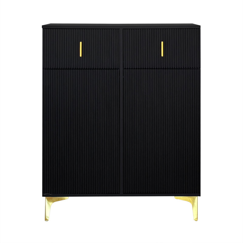 Sideboard With 2 Doors And 2 Drawers, Black