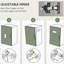 Armoire de cuisine autoportante, grande armoire de rangement, armoire avec portes et tablettes