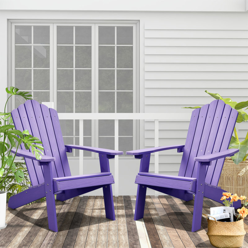 Outdoor Adirondack Chair, Purple