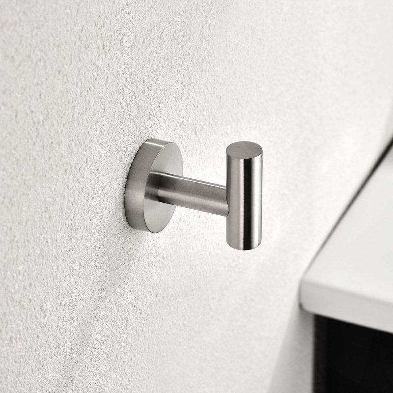 Ensemble de 5 supports à serviettes pour salle de bain, Chrome brossé