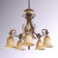 Lustre classique 6 lumières à abat-jour Aike