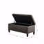 Banc de rangement capitonné à fermeture douce