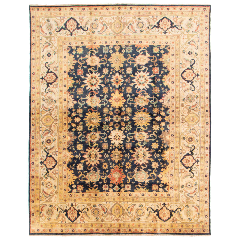 Tapis bleu marine Royal Mahal, Rectangle 7 pi 10 po x 9 pi 10 po