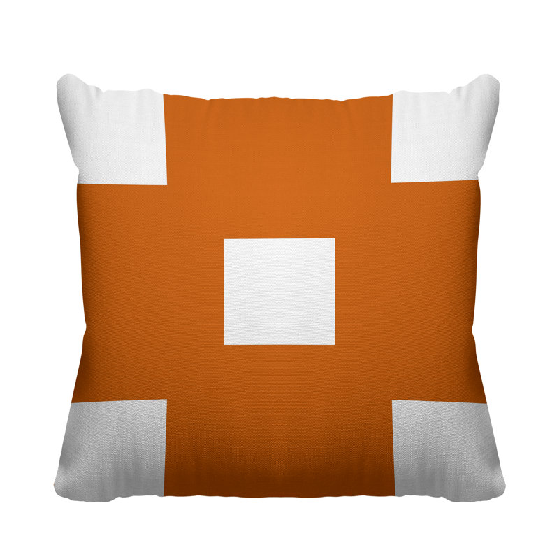 Housse et insert de coussin extérieur Luella, 16 po x 16 po, Orangé