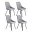 Ensemble de 4 chaises de salle à manger, chaises d'appoint rembourrées, chaise d'appoint réglable, chaise de salle à manger rembourrée, chaise de salle à manger, chaise de cuisine-111465976-111465977