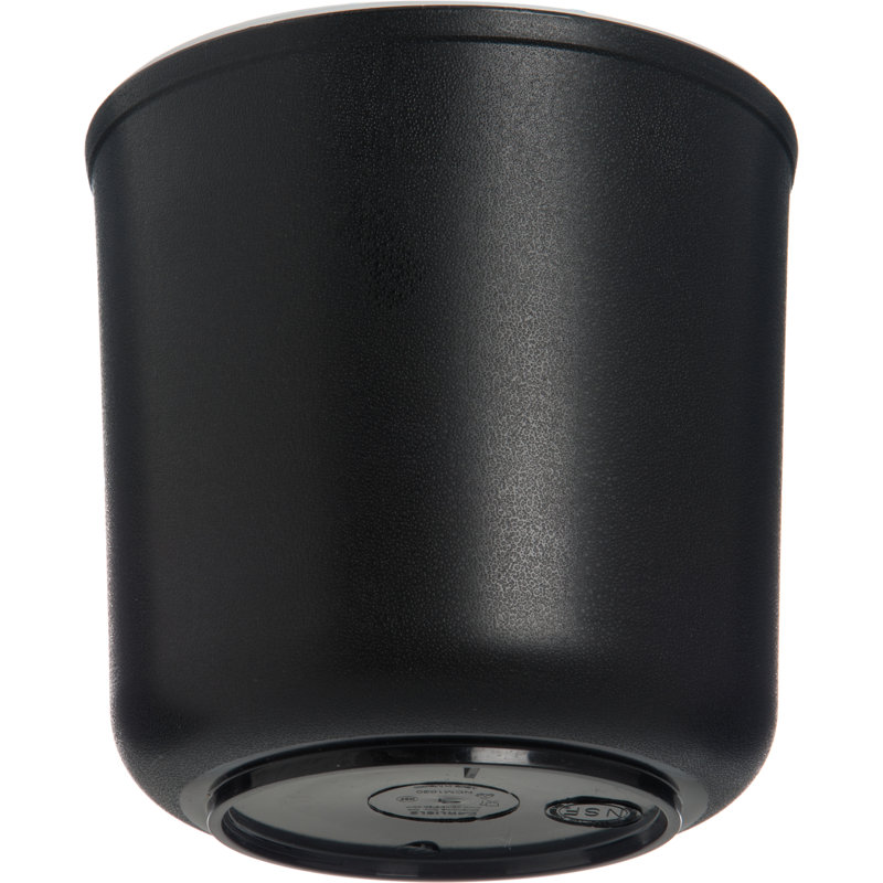 Carlisle Food Service Products Coldmaster® Circle Plastic Food Storage Container, Black