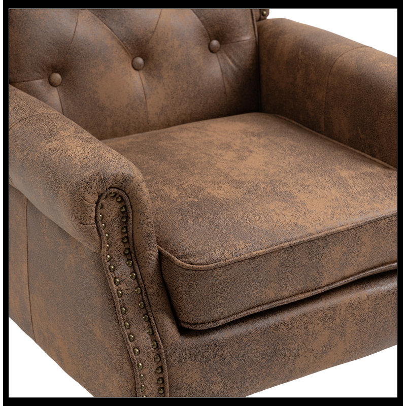 Fauteuil d'appoint, fauteuil de salon, fauteuil de chambre à coucher, fauteuil club de 29,33 po de largeur Dawnica
