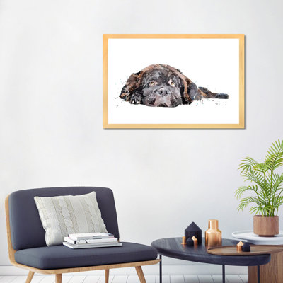 Chien Terre-Neuve imprimé par EdsWatercolours - impression