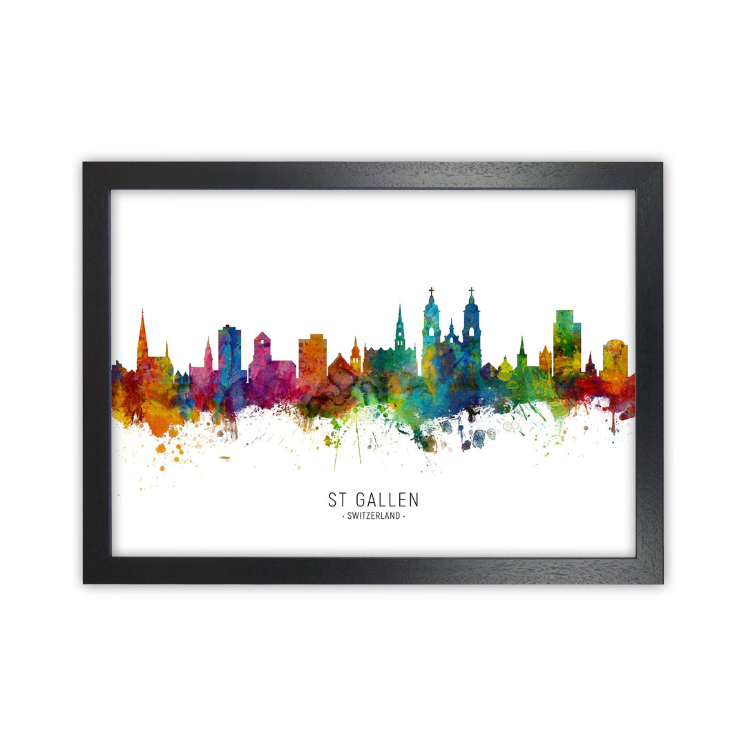 St. Gallen Switzerland Skyline by Michael Tompsett - Print
