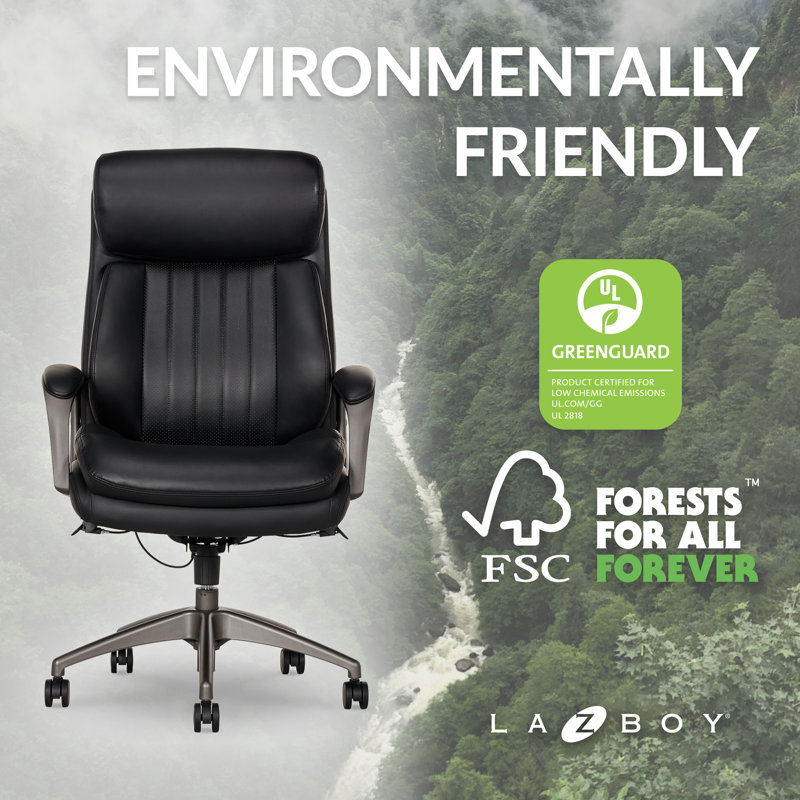 Black Vegan Leather High Back Executive Swivel Chair