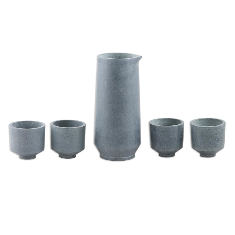Ceramic 5 - Piece Wine Decanter Set