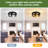 12.6 In. 3-Light Farmhouse Black Flush Mount Ceiling Light Fixture With Turnable Light Cap (2-Pack)-201907216-201907223