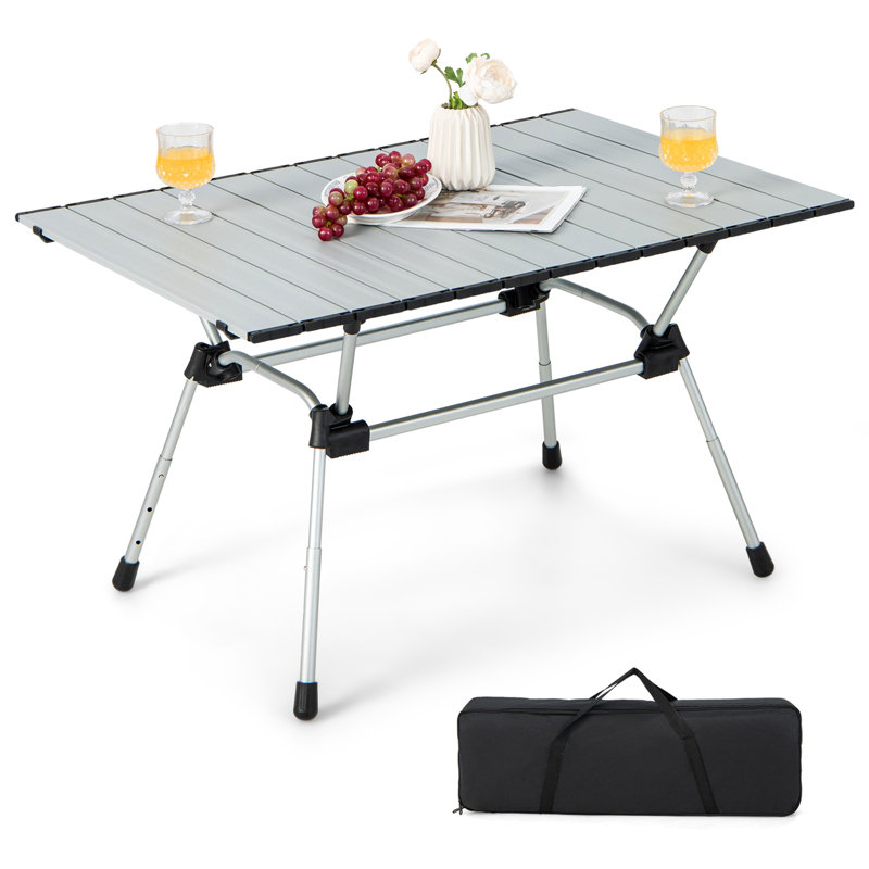 Table pliante 35,5 po, Argent