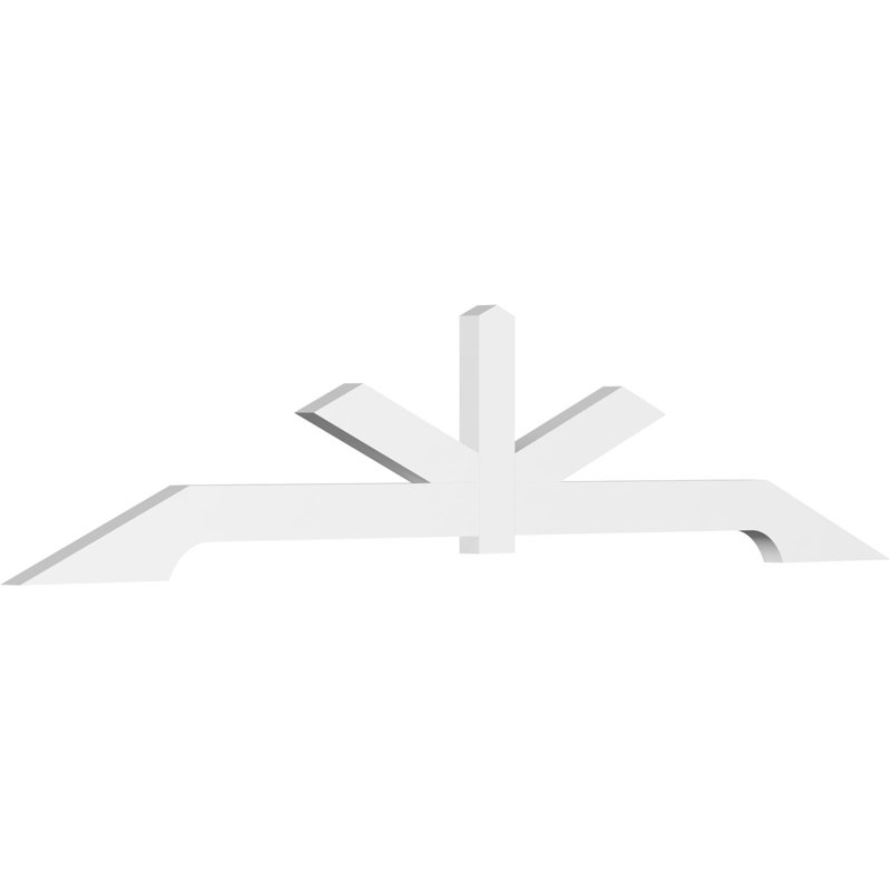 Support de pignon en PVC de qualité architecturale Vanguard, H 20 po x l 96 po (pas 5/12), P 2 po x F 4 po