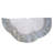 Kurt Adler Christmas Tree Skirt with Sequined Border Design, Silver, 60in