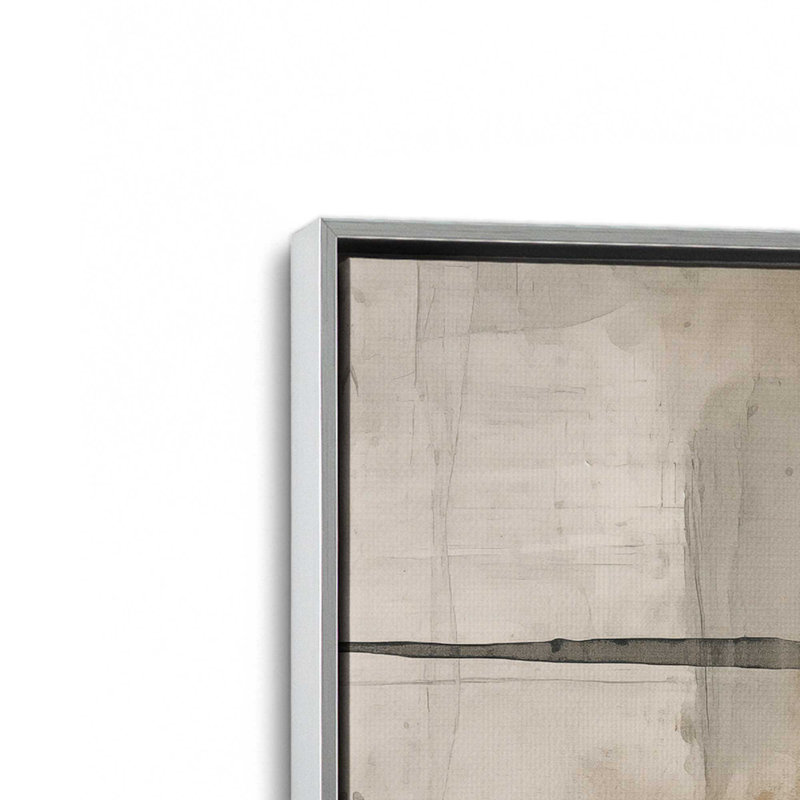 Chiaroscuro Blend Set of 2, Polished Chrome Floater Framed, 20.75" H x 61.5" W x 1.75" D