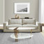 Table basse moderne, forme elliptique ovale