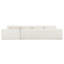 Canapé modulaire de style minimaliste de 129,5 po, ensemble de canapé en chenille infroissable à 6 places pour siège, combinaison libre de 2 PC, ensemble de canapé en forme de L moderne pour le salon, aucun assemblage requis