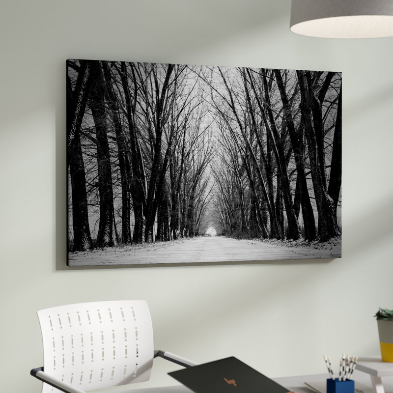 «Rows Of Trees» par Parvez Taj, reproduction sur métal, H 24 po x l 36 po x P 1,5 po