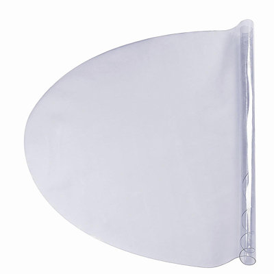 Clear Table Cover Protector, 48 inch/1230 mm Round Table Cover, 1.5 mm Thick PVC Plastic Tablecloth, Waterproof Desktop Protector for Writing Desk, Coffee Table, Dining Room Table