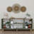 Modern Green Console Table, 70.9 x 29.5 x 15.7 inches | 100% Melamine Coated Particle Board, Thickness: 0.7 inches | Wall-Mountable Design with Numerous Shelves | Scandinavian Style for Contemporary Homes-2064198827
