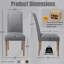 Chaise parsons capitonnée en lin rembourré-1032295277