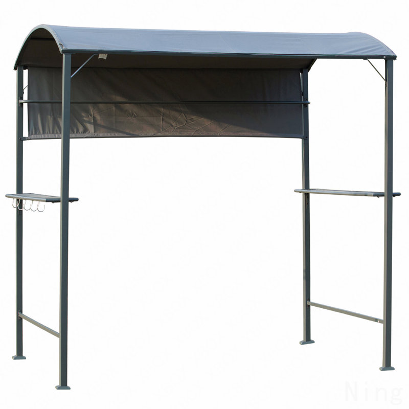 Barbecue, abri de soleil pour barbecue avec auvent latéral