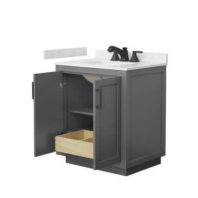 Miranda 30" Freestanding Single Bathroom Vanity with Cultured Marble Top
