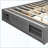 Platform Bed Frame With 4 Storage Drawers And Footboard Storage Cubby, No Headboard, Modern Space-Saving-1759996059