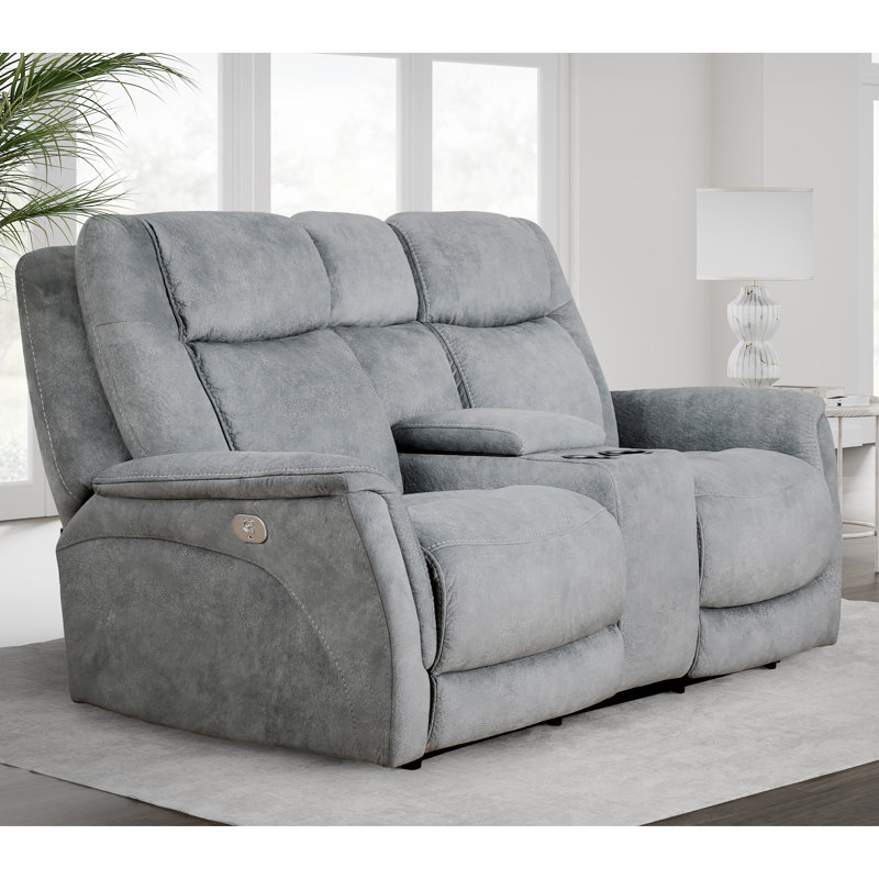 Blynn Upholstered 73'' Power Reclining Loveseat